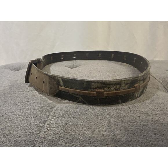 Camo Leather Belt Men's size XL 42-44 - Picture 3 of 6